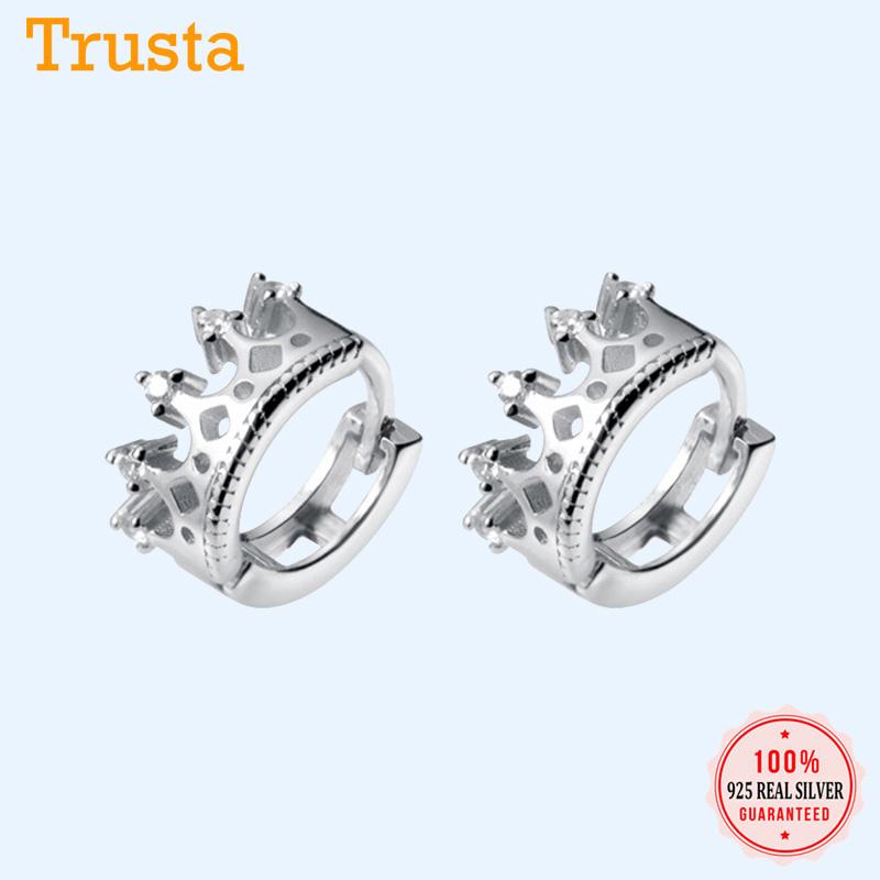 Hoop & Huggie Trustdavis Genuine 925 Sterling Silver Cute Sweet Crown Dazzling CZ Earrings For Women Girl Wedding Jewelry Gift DS2300
Hoop & Huggie Trustdavis Genuine 925 Sterling Silver Cute Sweet Crown Dazzling CZ Earrings For Women Girl Wedding Jewelry Gift DS2300