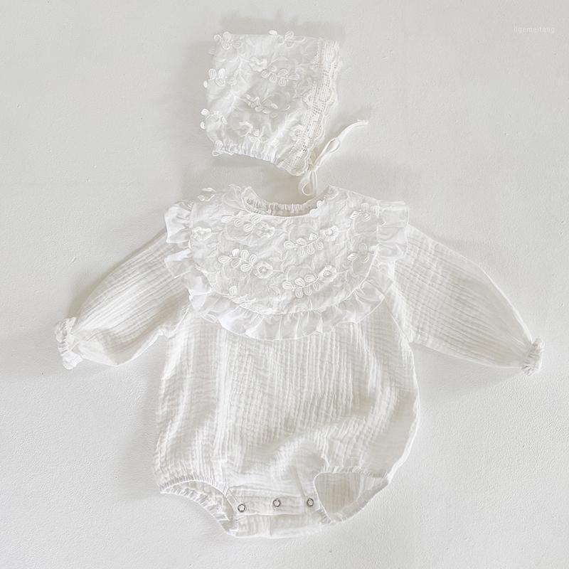 2020 Autumn Newborn Girls Jumpsuits Clothes Baby Knit Rompers + Hat + Bib Pure Color Knitted Long Sleeve Children Rompers1, 95008 white
2020 Autumn Newborn Girls Jumpsuits Clothes Baby Knit Rompers + Hat + Bib Pure Color Knitted Long Sleeve Children Rompers1, 95008 white