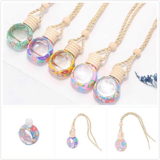 Colorful Car Perfume Bottle Pendant Printed Flower Essential Oil Diffuser Ornaments Air Freshener Pendant Empty Perfume Glass Bottle
Colorful Car Perfume Bottle Pendant Printed Flower Essential Oil Diffuser Ornaments Air Freshener Pendant Empty Perfume Glass Bottle