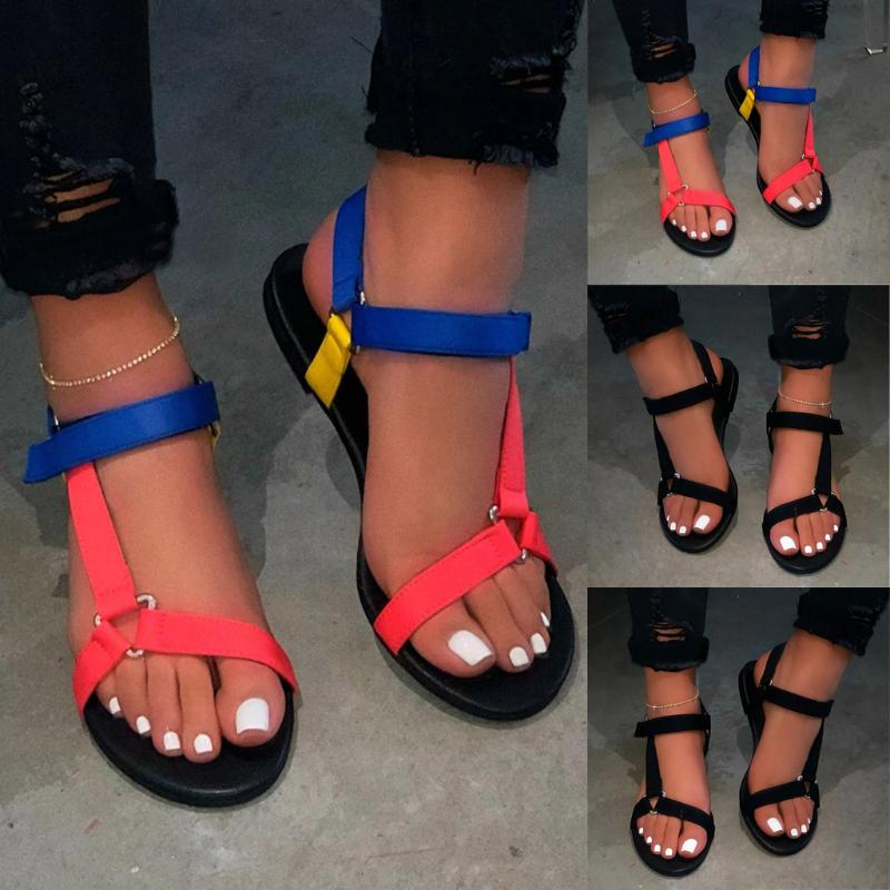 2021 new Style Woman's Sandals Summer Women's Flip-Flops Flat Strappy Open Toe Casual Beach Shoes Roman Sandals femmes sandales, Black
2021 new Style Woman's Sandals Summer Women's Flip-Flops Flat Strappy Open Toe Casual Beach Shoes Roman Sandals femmes sandales, Black