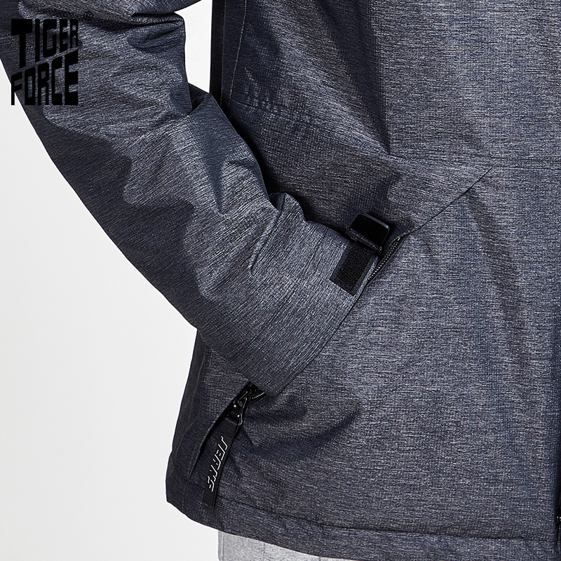 TIGER FORCE new arriva spring autumn sport jacket with a hood casual men jackets and coats with zipper warm clothes 50612 201214