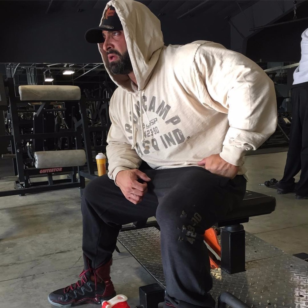 Mens Bodybuilding Hoodies Gyms Clothing Workout Slim Fit Sweatshirts Male Hooded Tracksuit Boys Sportswear Cotton T200104