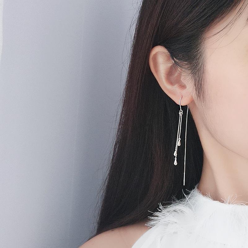 Boucles d'oreilles de créateurs de mode Stud pompon Long Convient pour la fête de rassemblement social Charme Bijoux d'oreille 925 Argent Ohrring