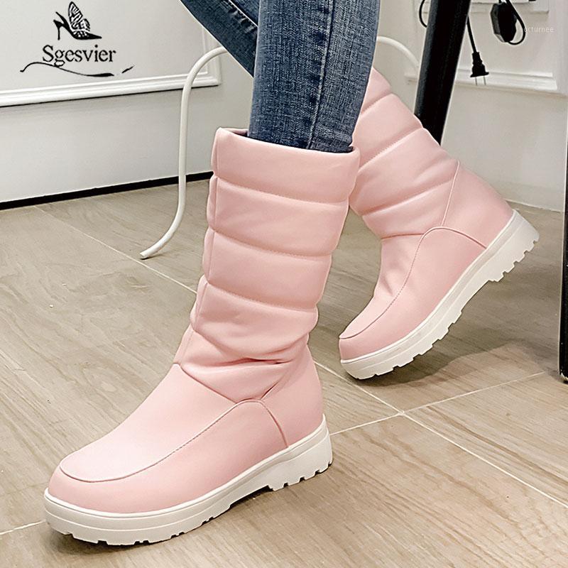 Sgesvier 2020 winter new arrive fashion snow boots simple flat heel round toe shoes woman boots 3 color mid calf big size1, Black
Sgesvier 2020 winter new arrive fashion snow boots simple flat heel round toe shoes woman boots 3 color mid calf big size1, Black