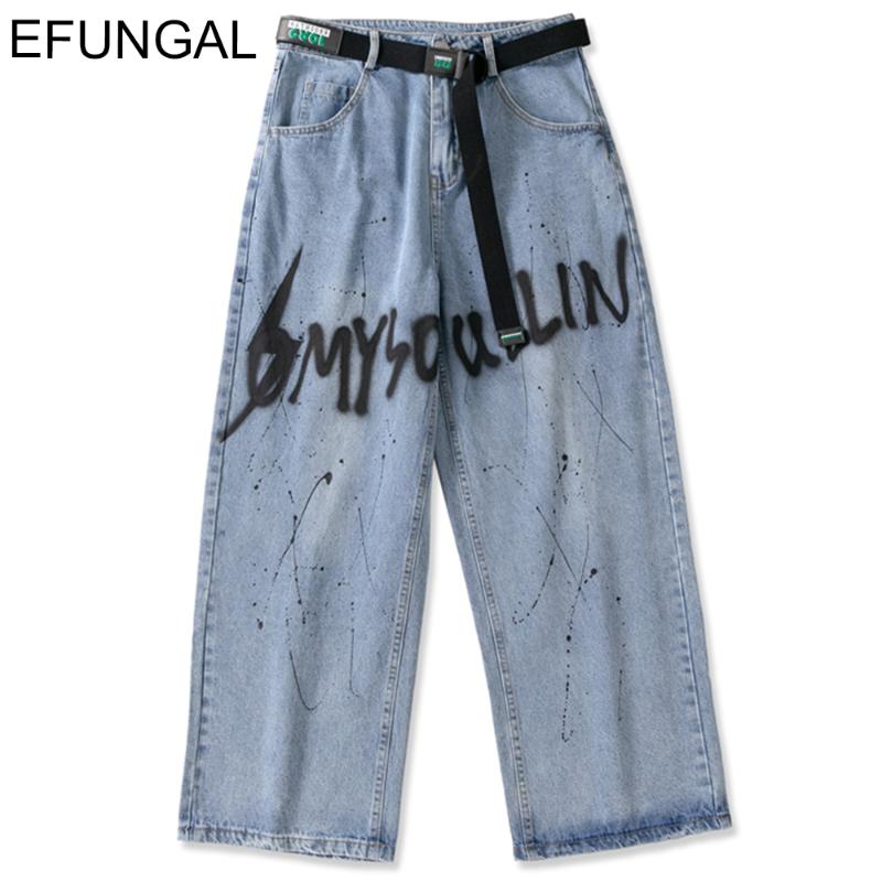 Biker Jean Letter Print Hip Hop Jeans Men Streetwear Graffiti Ink Belt Casaul Trousers Straight Leg 2021 Harem Pants, Blue
Biker Jean Letter Print Hip Hop Jeans Men Streetwear Graffiti Ink Belt Casaul Trousers Straight Leg 2021 Harem Pants, Blue