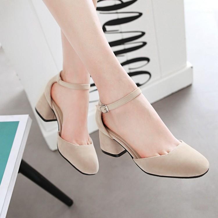 Plus Size Ladies high heels women shoes woman pumps Pure color Rough-heeled single shoes1, Beige
Plus Size Ladies high heels women shoes woman pumps Pure color Rough-heeled single shoes1, Beige