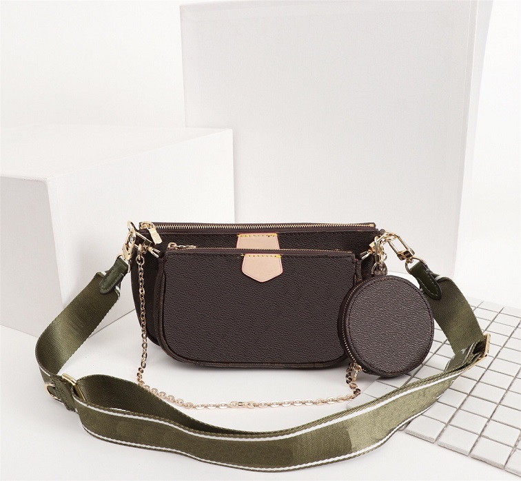 Original Luxurys Designers Bags Purse Multi Pochette Accessoires Bag Women Fashion Bags 3pcs Suit Crossbody Bags Real Leather Shoulder Bag, Red shoulder strap
Original Luxurys Designers Bags Purse Multi Pochette Accessoires Bag Women Fashion Bags 3pcs Suit Crossbody Bags Real Leather Shoulder Bag, Red shoulder strap