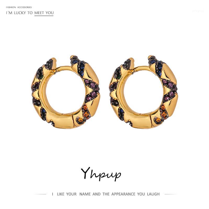 Hoop & Huggie Yhpup Luxury Shiny Cubic Zirconia Round Hollow Earrings For Women Charm Metal 14 K Plated Copper Exquisite 20211
Hoop & Huggie Yhpup Luxury Shiny Cubic Zirconia Round Hollow Earrings For Women Charm Metal 14 K Plated Copper Exquisite 20211