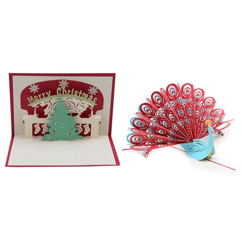 3D -Up Christmas Tree Greeting Cards Christmas Greeting Holiday Cards & 3D Peacock Up Birthday Card
3D -Up Christmas Tree Greeting Cards Christmas Greeting Holiday Cards & 3D Peacock Up Birthday Card