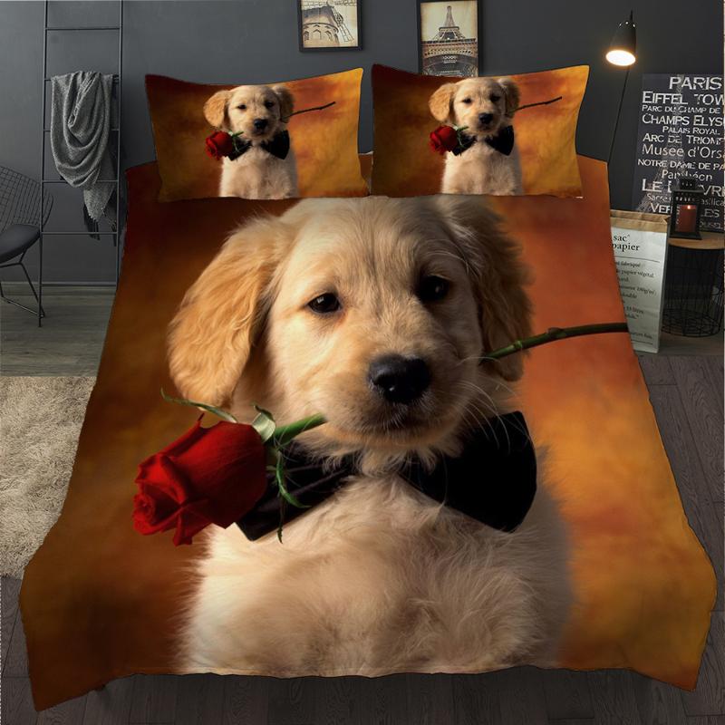 3D Digital-printing Bedding Linens Set Pet Dog Cat Quilt Cover Bedclothes Pillowcase Children Bed Bedding Duvet Cover Set, No-2
3D Digital-printing Bedding Linens Set Pet Dog Cat Quilt Cover Bedclothes Pillowcase Children Bed Bedding Duvet Cover Set, No-2