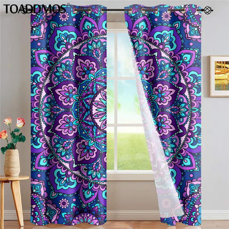 TOADDMOS Fashion Bohemian Flower Prints Modern European Style Window Curtain Thermal Insualted Home Decoration Blackout Curtains, Hn4925d30
TOADDMOS Fashion Bohemian Flower Prints Modern European Style Window Curtain Thermal Insualted Home Decoration Blackout Curtains, Hn4925d30