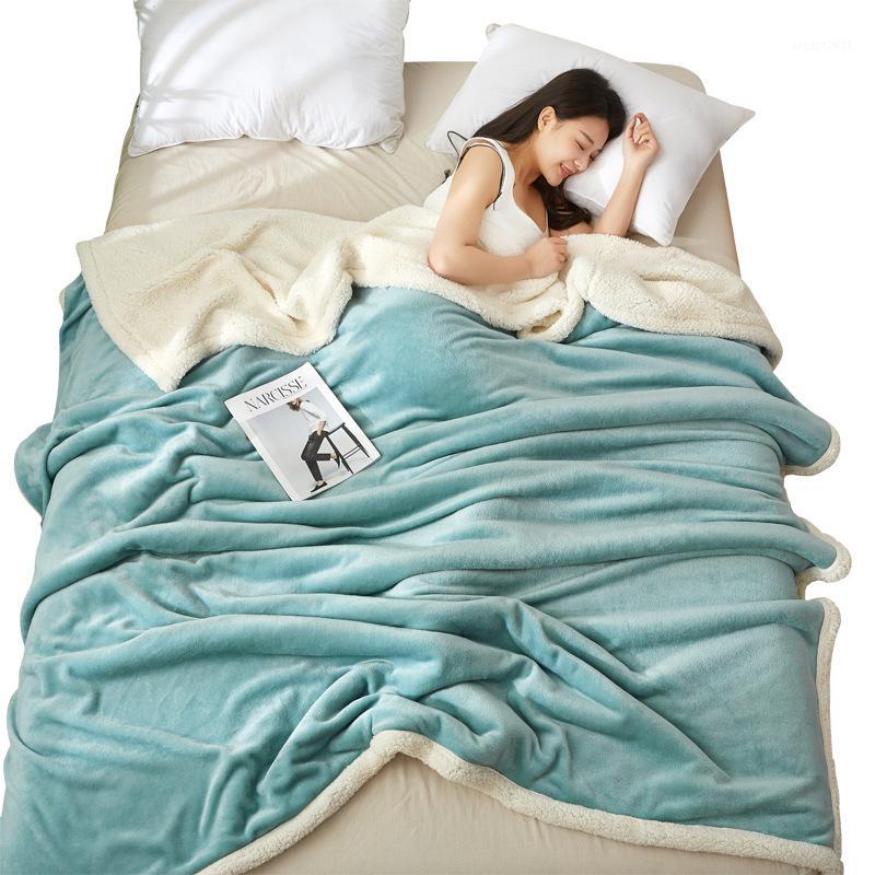 Blanket Sherpa Fleece Winter Plush Solid Color Thickened Napping Blanket Lamb Flannel Fashion Couch Microfiber manta 150/180/2301
Blanket Sherpa Fleece Winter Plush Solid Color Thickened Napping Blanket Lamb Flannel Fashion Couch Microfiber manta 150/180/2301