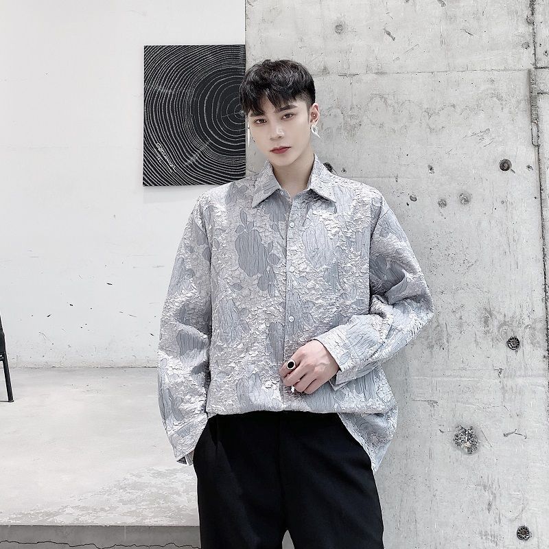 Spring 2021 the New Stripe Craft Design Streetwear Wear Loose Fashion Long Sleeve Shirt Lapel Free Black Hip 4HG1
Spring 2021 the New Stripe Craft Design Streetwear Wear Loose Fashion Long Sleeve Shirt Lapel Free Black Hip 4HG1