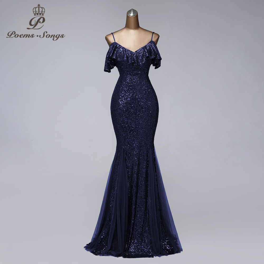 Formal evening dresses long evening gowns mermaid dresses woman party night suspender vestidos de fiesta de noche 201114