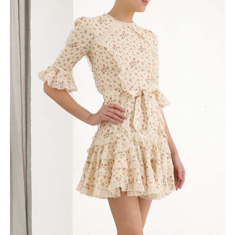 New Chic Women's Holiday Printed Runway Frilly Lace Ruffled Dress Plied Lady Enlargement Half Sleeves Bow Stripes Dressed Ix7a, Beige
New Chic Women's Holiday Printed Runway Frilly Lace Ruffled Dress Plied Lady Enlargement Half Sleeves Bow Stripes Dressed Ix7a, Beige