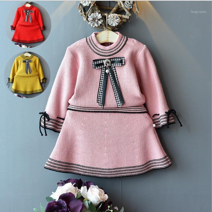 Girls Sweater And Skirts 2 Pcs Sets Fashion Bow Knitting Tops Skirts Suits Girls High-quality Goods Kids Clothing Sets1, Pink
Girls Sweater And Skirts 2 Pcs Sets Fashion Bow Knitting Tops Skirts Suits Girls High-quality Goods Kids Clothing Sets1, Pink