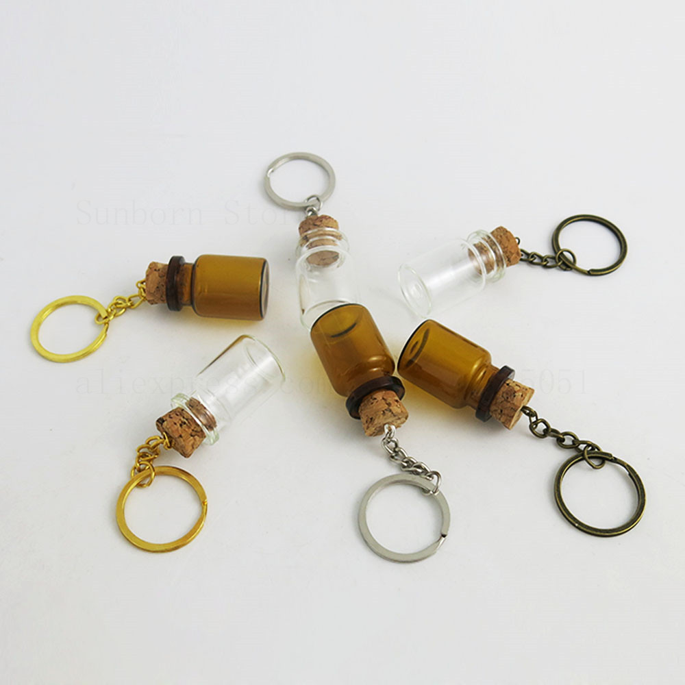 5ml 6ml 7ml 8ml Transparent Amber Glass Bottle Key chain Pendant Perfume Dispensing Small Cork Vial Keychain 500pcs 
5ml 6ml 7ml 8ml Transparent Amber Glass Bottle Key chain Pendant Perfume Dispensing Small Cork Vial Keychain 500pcs
