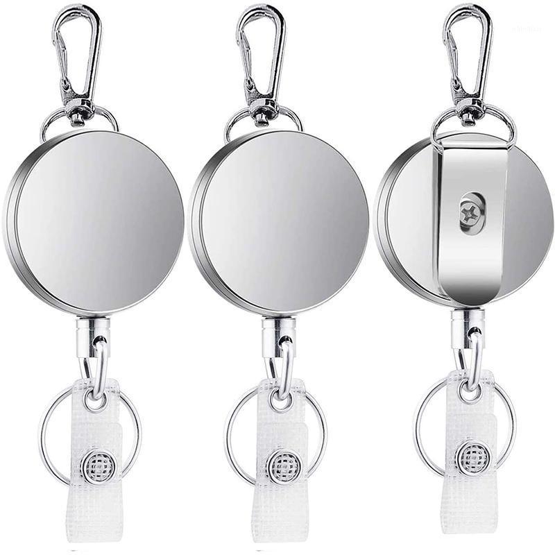 Retractable Badge Holder Reel Clip 3 Pack, Id Badge Holder with Swivel Snap Hook Key Ring Key Chain1
Retractable Badge Holder Reel Clip 3 Pack, Id Badge Holder with Swivel Snap Hook Key Ring Key Chain1