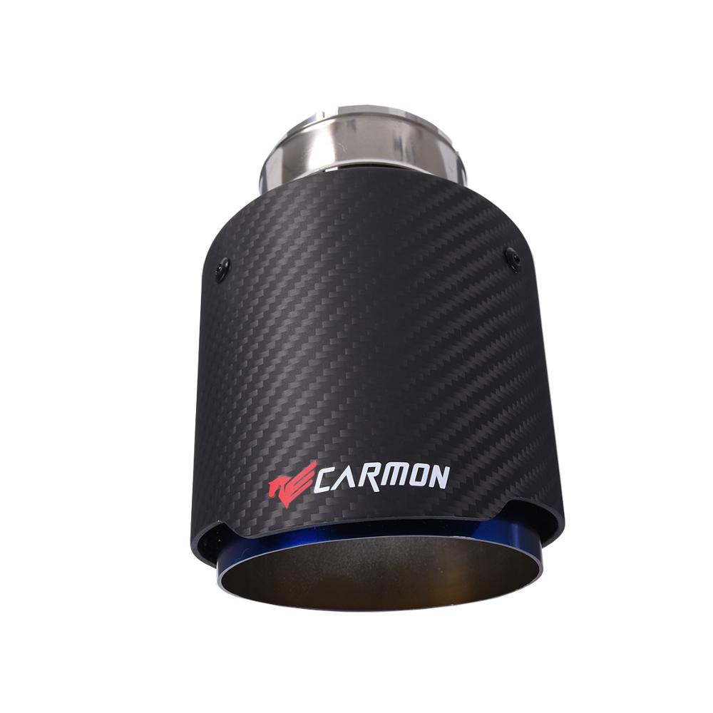 Carmon Car Universal muffler burnt blue stainless steel Matte Carbon Fiber Exhaust Muffler Tip End Pipe system
Carmon Car Universal muffler burnt blue stainless steel Matte Carbon Fiber Exhaust Muffler Tip End Pipe system