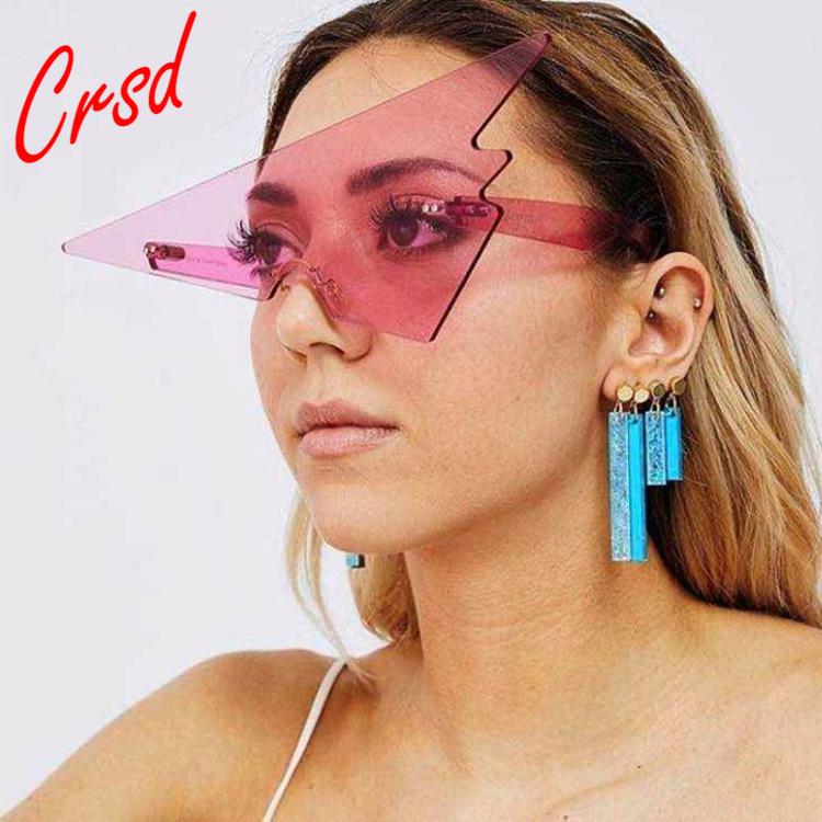 CRSD 2021 New Personality Triangle Frameless Sunglasses Male and Female Prom Party Funny Glasses Sunglasses for Women
CRSD 2021 New Personality Triangle Frameless Sunglasses Male and Female Prom Party Funny Glasses Sunglasses for Women