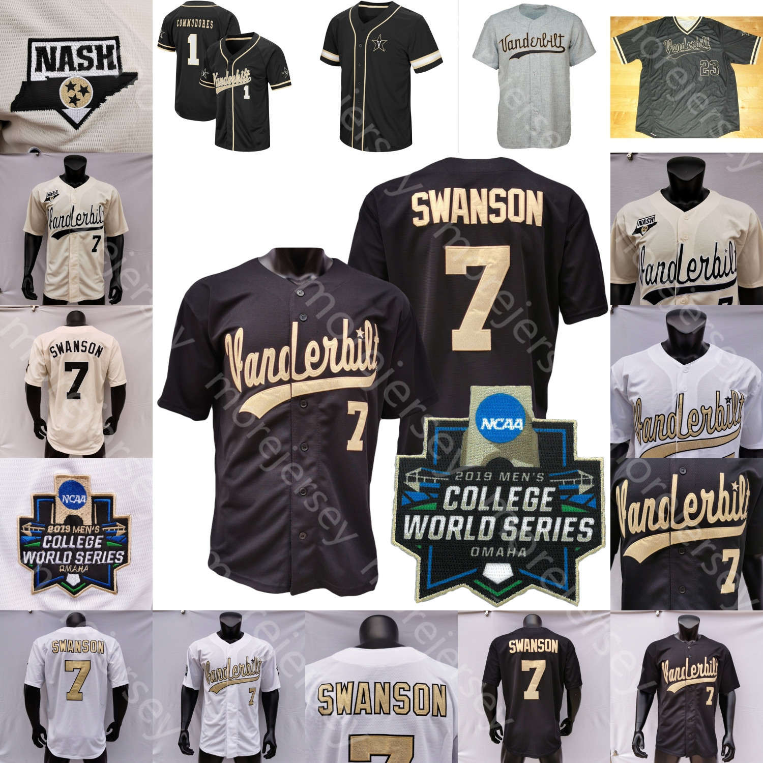 Custom Vanderbilt Commodores Jersey NCAA Jersey College Baseball 2019 WS Jack Leiter JJ Bleday Cooper Davis Martin Dansby Swanson Corbin CJ Rodriguez, Black
Custom Vanderbilt Commodores Jersey NCAA Jersey College Baseball 2019 WS Jack Leiter JJ Bleday Cooper Davis Martin Dansby Swanson Corbin CJ Rodriguez, Black
