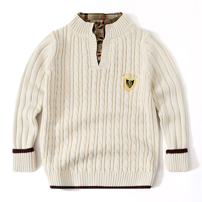 Teenager Sweater Knitwear Clothes Winter Teen Boys Long Sleeve Cardigan Knitted Sweater Toddler White Child Tops 3-12 Years 201128