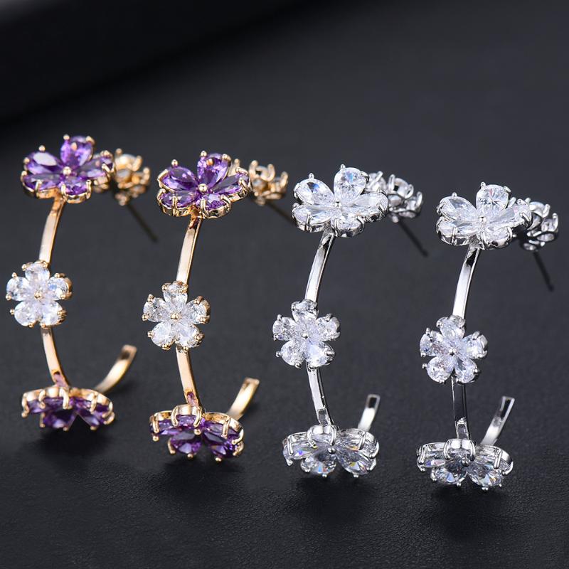 charms High Quality original Full Micro Cubic Zirconia Exclusive Flowers Hoop Earring Handmade boucle d'oreille femme 2020
charms High Quality original Full Micro Cubic Zirconia Exclusive Flowers Hoop Earring Handmade boucle d'oreille femme 2020