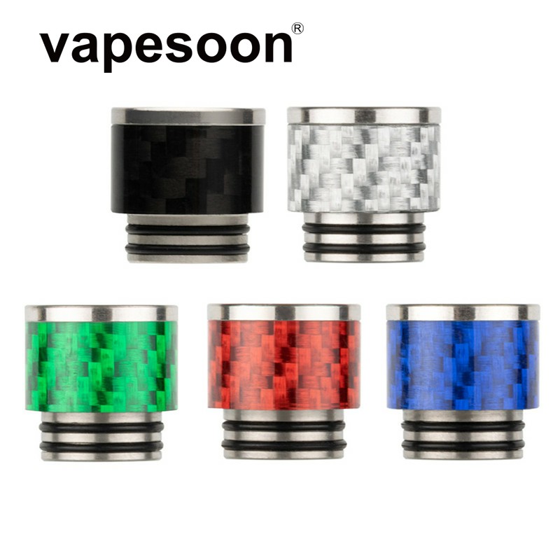 810 SS Carbon Fiber Drip Tip TFV8 wide bore Drip Tips 810 Mouthpieces for TFV8 BIG BABY TFV12 Tank Atomizers
810 SS Carbon Fiber Drip Tip TFV8 wide bore Drip Tips 810 Mouthpieces for TFV8 BIG BABY TFV12 Tank Atomizers
