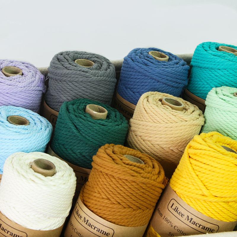 100% cotton 4 mm Colorful Cord Rope Beige Twisted Macrame String DIY Home Textile Wedding Decorative Tapestry Art 55yardds, White
100% cotton 4 mm Colorful Cord Rope Beige Twisted Macrame String DIY Home Textile Wedding Decorative Tapestry Art 55yardds, White