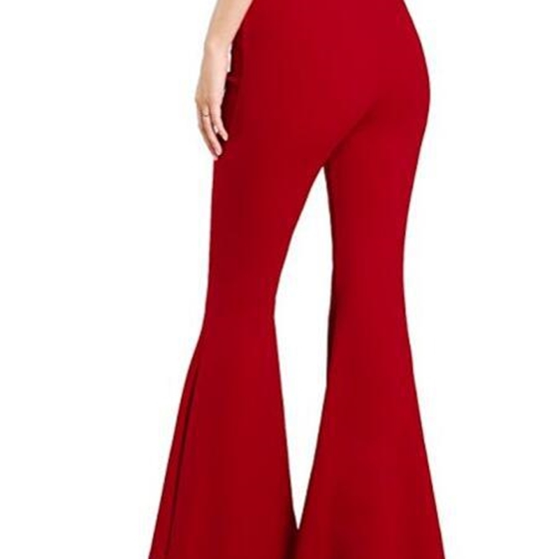 Autumn Winter Pants Women Stretch Slim Bell Bottom Trousers Plus Size Joggers Women Flare Pants Black Baggy Female Pants 201109