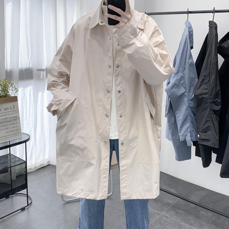 2020 Autumn And Winter New Youth Popular Korean Style Loose Mid-length Windbreaker Fashion Casual Single-breasted Top, Black
2020 Autumn And Winter New Youth Popular Korean Style Loose Mid-length Windbreaker Fashion Casual Single-breasted Top, Black