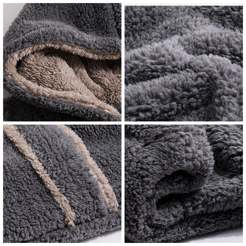 JULY'S SONG Men Pajama Sets Flannel Thicken Winter Warm Sleepwear Suit Pyjamas Hooded Casual Coral Fleece Sleep Homewear 201111