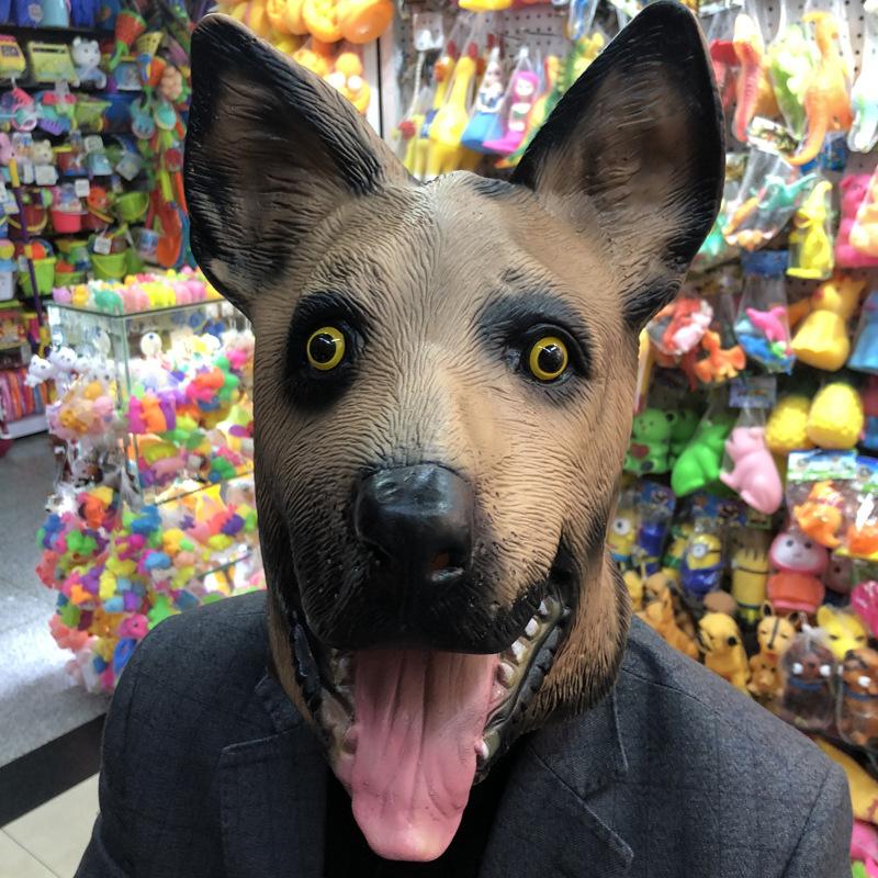 Halloween German Shepherd Latex Dog Head Animal Mask Full Face Adult Mask Masquerade Fancy Dress Cosplay Costume Props
Halloween German Shepherd Latex Dog Head Animal Mask Full Face Adult Mask Masquerade Fancy Dress Cosplay Costume Props