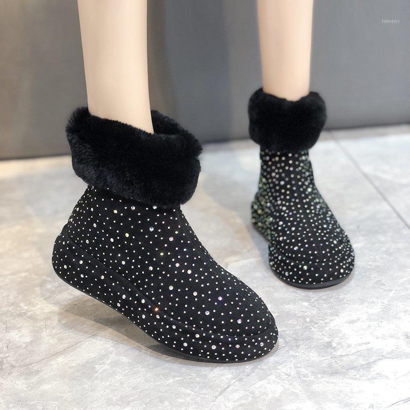 Rimocy Flock Plush Warm Snow Boots Womens Autumn Winter Crystal New Fashion Ankle Boots Woman Furry Comfortable Black Shoes Lady1, White
Rimocy Flock Plush Warm Snow Boots Womens Autumn Winter Crystal New Fashion Ankle Boots Woman Furry Comfortable Black Shoes Lady1, White