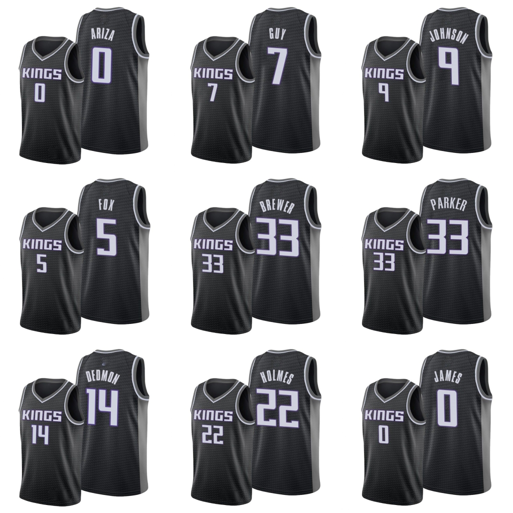 Sacramento Kings Men De'Aaron Fox Richaun Holmes Kyle Guy Corey Brewer Dewayne Dedmon NBA Black Statement Jersey
Sacramento Kings Men De'Aaron Fox Richaun Holmes Kyle Guy Corey Brewer Dewayne Dedmon NBA Black Statement Jersey