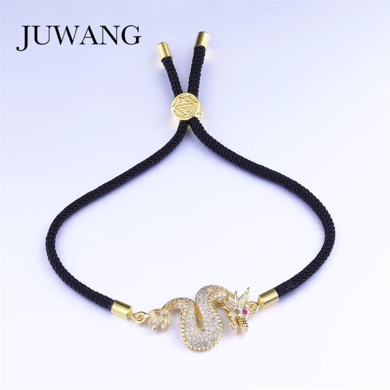 JUWANG Classic Rope Men Cubic Zirconia Dragon Bracelet Adjustable Vintage Bracelets Bangles Fashion Jewelry Mens Gift Wholesale
JUWANG Classic Rope Men Cubic Zirconia Dragon Bracelet Adjustable Vintage Bracelets Bangles Fashion Jewelry Mens Gift Wholesale