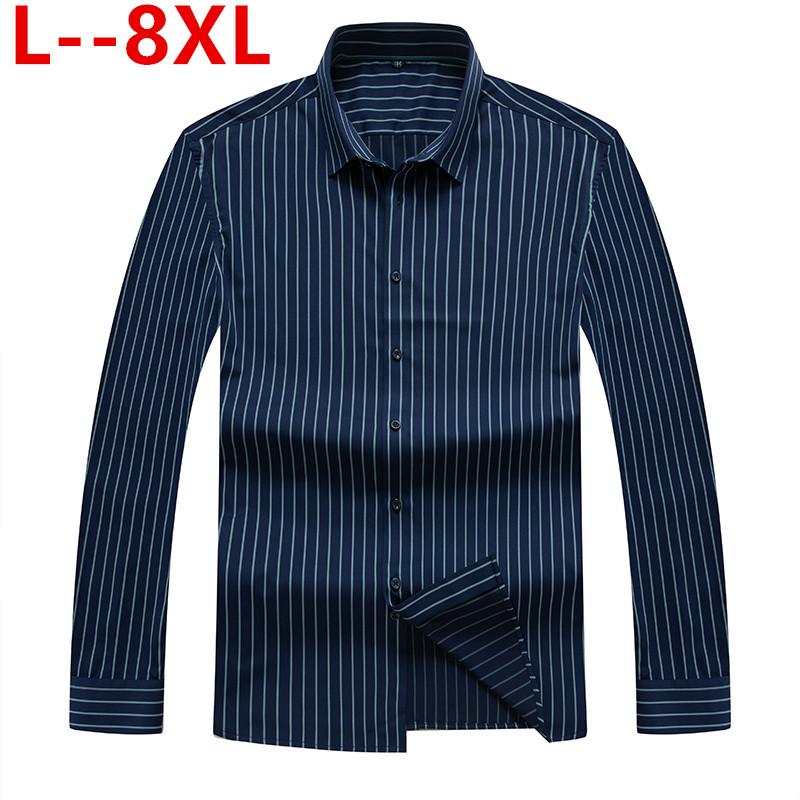new plus 6XL 8XL 7XL autumn spring mens striped casual shirts long sleeve cotton dress shirt men retro style camiseta masculina
new plus 6XL 8XL 7XL autumn spring mens striped casual shirts long sleeve cotton dress shirt men retro style camiseta masculina
