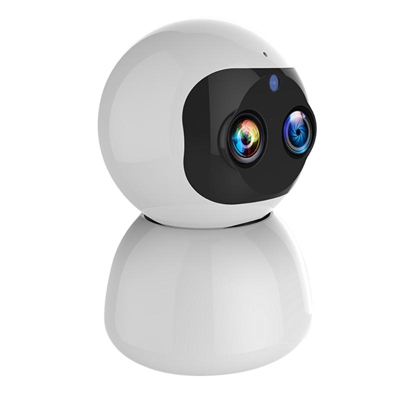 1080P WiFi Security Camera Dual-Lens Indoor Surveillance IP Camera with Night Vision, Motion & Sound Detection Two-Way Audio 
1080P WiFi Security Camera Dual-Lens Indoor Surveillance IP Camera with Night Vision, Motion & Sound Detection Two-Way Audio