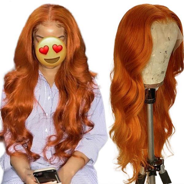 HD Lace Front Wig Body Wave Women's 28 32 Inch Allove Orange Ginger Wig Color Straight Front Brushed Front 13x4 13x1 T Part Human Hair Wig Transparent, As the picture shows
HD Lace Front Wig Body Wave Women's 28 32 Inch Allove Orange Ginger Wig Color Straight Front Brushed Front 13x4 13x1 T Part Human Hair Wig Transparent, As the picture shows