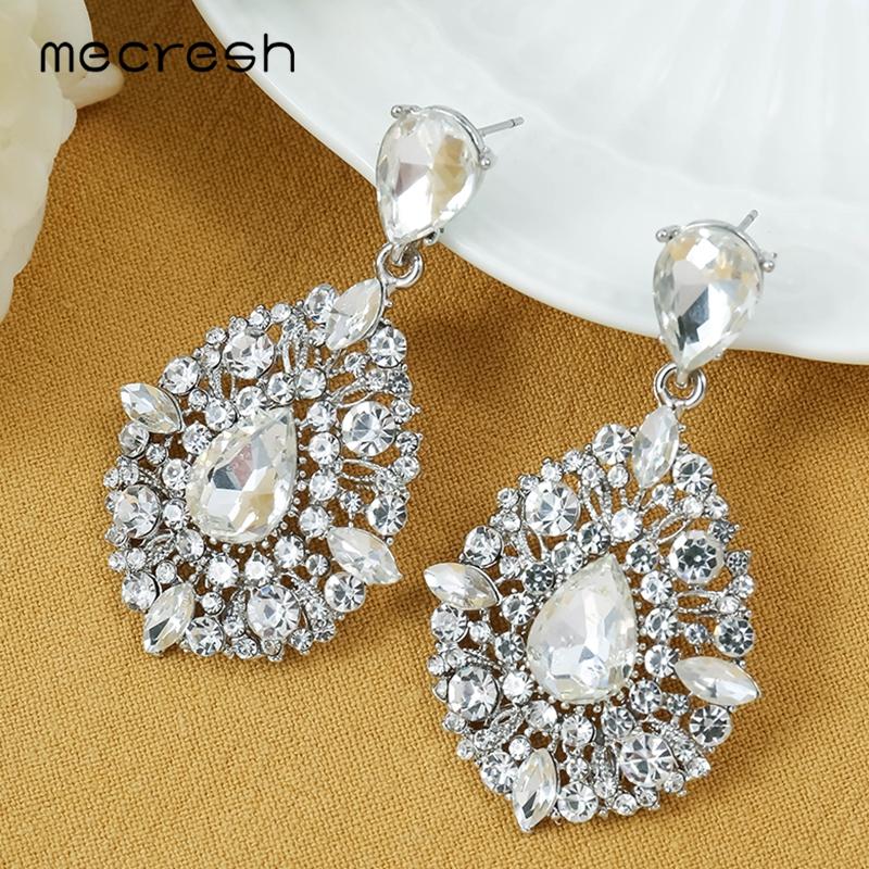 Mecresh Cute Silver Color Drop Earrings for Women Elegant Bridal Earrings Fashion Party Jewelry MEH1772
Mecresh Cute Silver Color Drop Earrings for Women Elegant Bridal Earrings Fashion Party Jewelry MEH1772