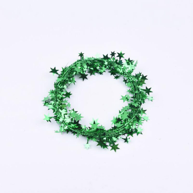 75 Meters Christmas Star Tinsel Garland Wire Home Decor Tree Decoration Wedding DIY Crafts Party Supplies7689613