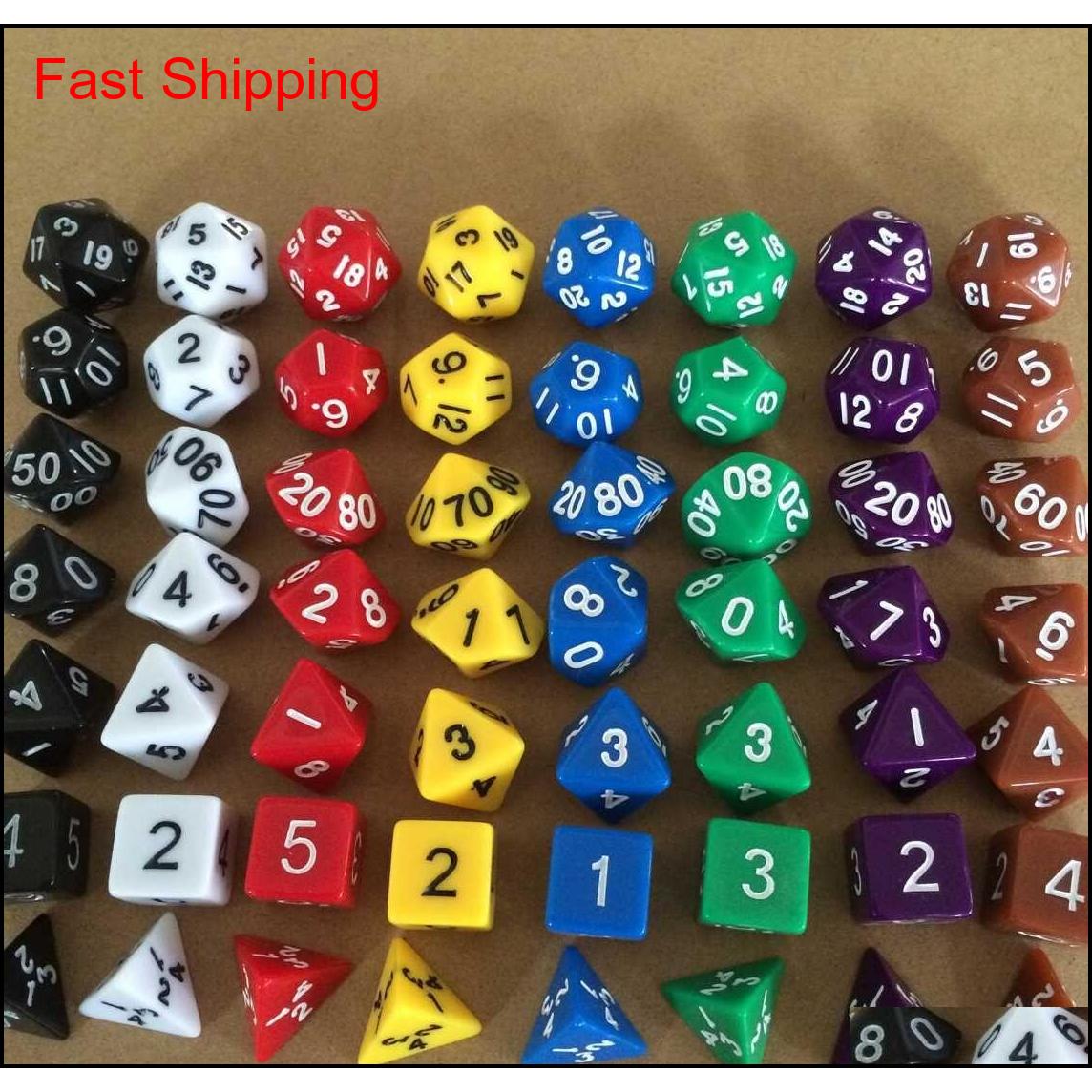 7pcs/set Creative Rpg Game Dice D&d Colorful Multicolor Dice Mixed White D4 D6 D8 D10 D12 D20 Dn qylIjU home2006
7pcs/set Creative Rpg Game Dice D&d Colorful Multicolor Dice Mixed White D4 D6 D8 D10 D12 D20 Dn qylIjU home2006
