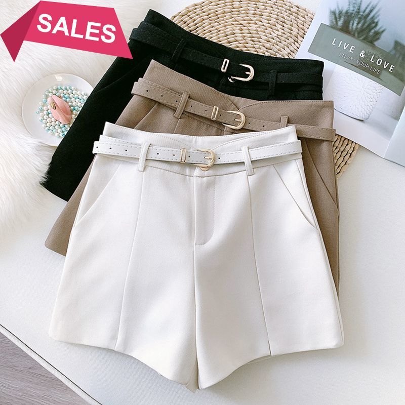 2021 New Summer Women Solid Loose Casual Trousers High Waist Black Wide Leg Ol Shorts Work Wear Clothes with Belt Sllt, Khaqi 6026
2021 New Summer Women Solid Loose Casual Trousers High Waist Black Wide Leg Ol Shorts Work Wear Clothes with Belt Sllt, Khaqi 6026