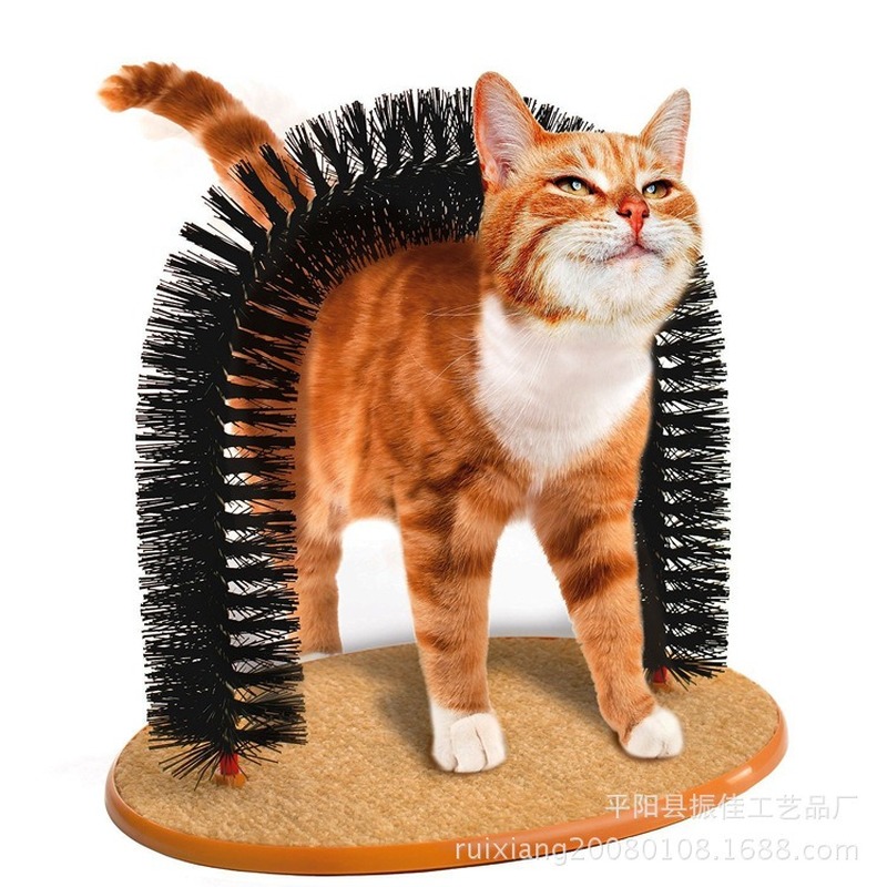 Comfortable Arch Cats Massager Pets Cat Itching Grooming Supplies Kitten Round Fleece Base Toy Scratching Device Brush MJ81706
Comfortable Arch Cats Massager Pets Cat Itching Grooming Supplies Kitten Round Fleece Base Toy Scratching Device Brush MJ81706