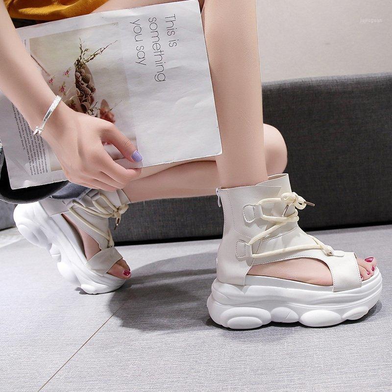 Summer 2020 new high-top rear zipper fish mouth sandals fashion wild thick bottom increased sandals retro casual Z9801, Black
Summer 2020 new high-top rear zipper fish mouth sandals fashion wild thick bottom increased sandals retro casual Z9801, Black