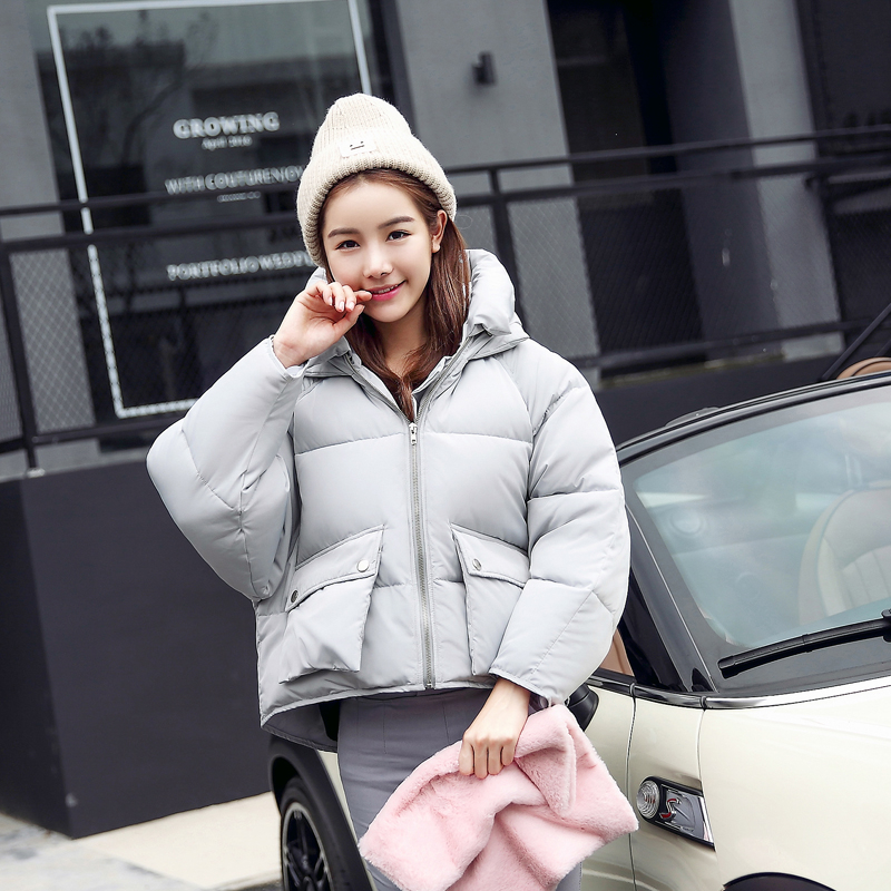 Winter Coat women Long sleeve Hooded Short Padded Down Jacket Parka Female Girls Cotton Coats Women Clothing Plus size T200319