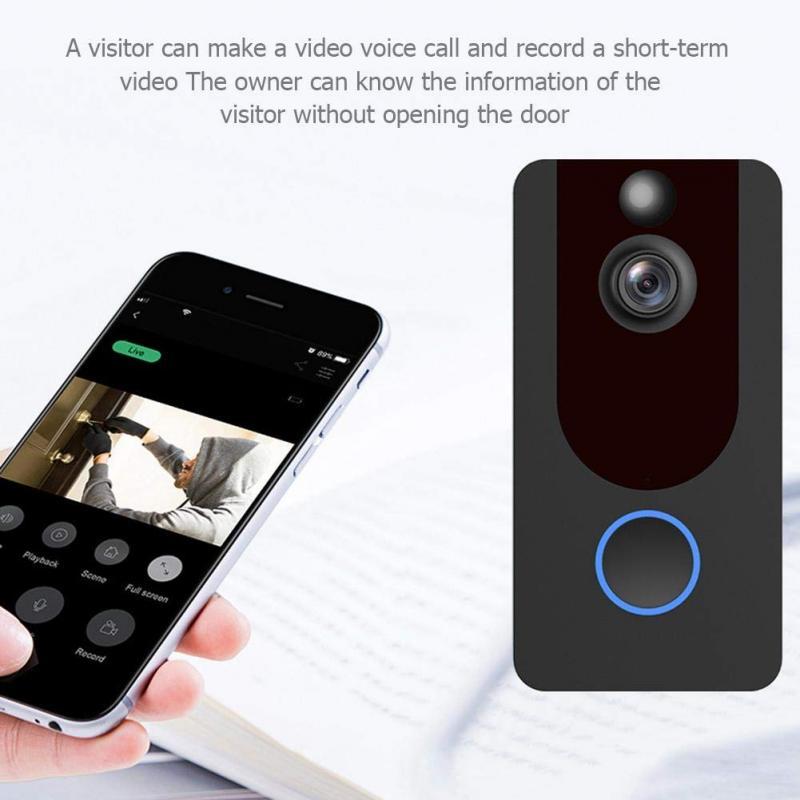 Smart Camera 1080P Doorbell Camera IR Alarm Wireless Security Smart Life For Home Security WiFi Remote Monitoring Alarm
Smart Camera 1080P Doorbell Camera IR Alarm Wireless Security Smart Life For Home Security WiFi Remote Monitoring Alarm