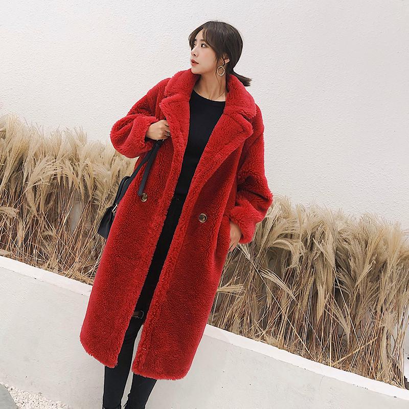 Women 2020 Winter New Fashion Real Sheep Fur Overcoat Girl Solid Teddy Jacket Oversize Parkas Female Sheep Sheared Outwear S501, Ivory
Women 2020 Winter New Fashion Real Sheep Fur Overcoat Girl Solid Teddy Jacket Oversize Parkas Female Sheep Sheared Outwear S501, Ivory