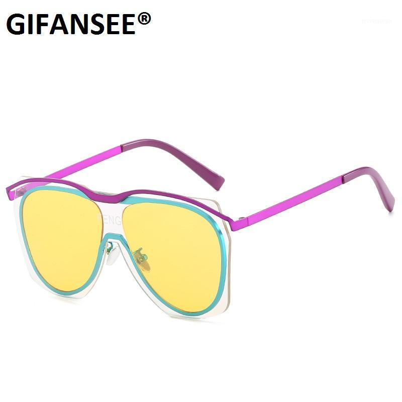 GIFANSEE oversized pilot sunglasses women cool frame Clear lens men Glasses male female shades Eyewear 2020 Brand designer uv4001
GIFANSEE oversized pilot sunglasses women cool frame Clear lens men Glasses male female shades Eyewear 2020 Brand designer uv4001