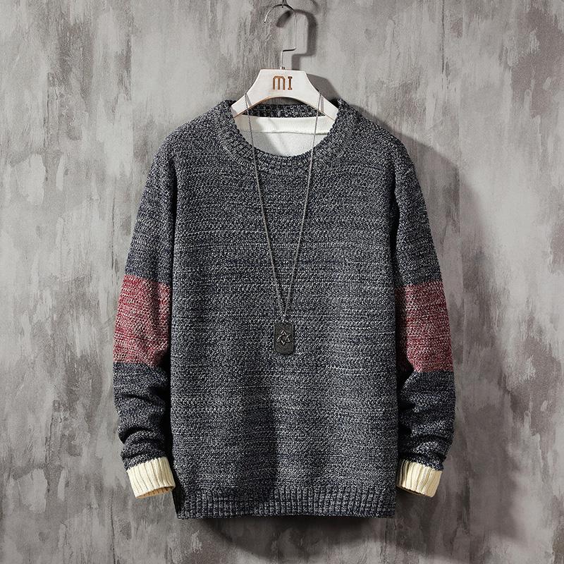 2020 autumn new color matching men's knit sweater pullover round neck bottoming shirt men's round neck sweater, Beige
2020 autumn new color matching men's knit sweater pullover round neck bottoming shirt men's round neck sweater, Beige